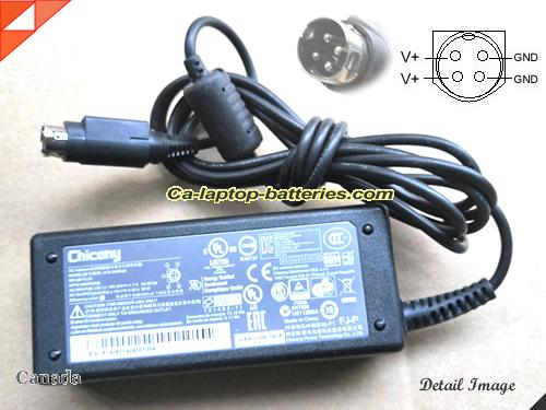  image of CHICONY K786-C46 ac adapter, 19V 3.42A K786-C46 Notebook Power ac adapter Chicony19V3.42A65W-4pin-LZRF