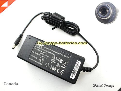  image of MOSO XKD-Z4000IC12.0-48W ac adapter, 12V 4A XKD-Z4000IC12.0-48W Notebook Power ac adapter MOSO12V4A48W-5.5x2.5mm