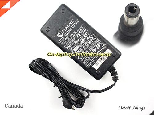  image of POLYCOM PSC18U-480 ac adapter, 48V 0.38A PSC18U-480 Notebook Power ac adapter POLYCOM48V0.38A18.24W-5.5x2.5mm