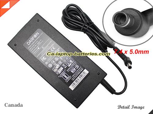  image of DARFON BAA5190 ac adapter, 19.5V 7.7A BAA5190 Notebook Power ac adapter DARFON19.5V7.7A150W-7.4x5.0mm-no-pin
