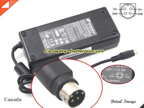 image of PGB EA11011D-120 ac adapter, 12V 12.5A EA11011D-120 Notebook Power ac adapter FSP12V12.5A150W-4PIN