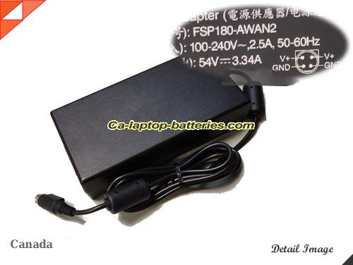  image of FSP FSP180-AWAN2 ac adapter, 54V 3.34A FSP180-AWAN2 Notebook Power ac adapter FSP54V3.34A180W-4Pin-SZXF