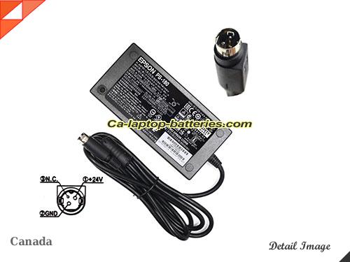EPSON TM-U300B adapter, 24V 2.1A TM-U300B laptop computer ac adaptor, EPSON24V2.1A50W-3Pins
