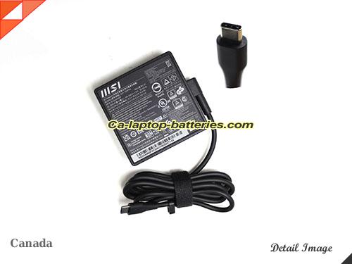  image of MSI A21-100P1A ac adapter, 20V 5A A21-100P1A Notebook Power ac adapter MSI20V5A100W-TYPE-C-SQ