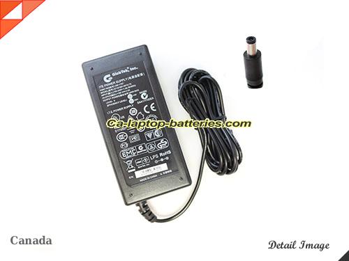  image of GLOBTEK GS-1757 ac adapter, 15V 4A GS-1757 Notebook Power ac adapter GlobTek15V4A60W-5.5x2.5mm