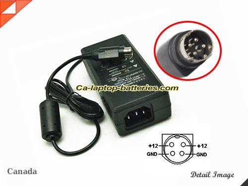  image of SOY SOY-1200500K1 ac adapter, 12V 5A SOY-1200500K1 Notebook Power ac adapter SOY12V5A60W-4Pin-SZXF