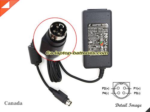  image of ADAPTER TECH ATS036T-P120 ac adapter, 12V 3A ATS036T-P120 Notebook Power ac adapter ADAPTERTECH12V3A36W-4PIN-SZXF