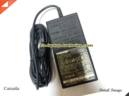  image of TOSHIBA PA2501U ac adapter, 15V 2A PA2501U Notebook Power ac adapter TOSHIBA15V2A30W-2holes
