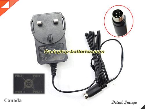  image of MOSO MSAC1500IC12018PGB ac adapter, 12V 5A MSAC1500IC12018PGB Notebook Power ac adapter MOSO12V1.5A18W-4PIN-UK