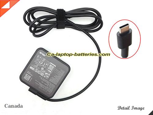 image of ASUS AD10380 ac adapter, 20V 3.25A AD10380 Notebook Power ac adapter ASUS20V3.25A65W-Type-C-SQ