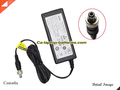  image of APD DA-30V12 ac adapter, 12V 2.5A DA-30V12 Notebook Power ac adapter APD12V2.5A30W-5.5x2.1mm-Metal