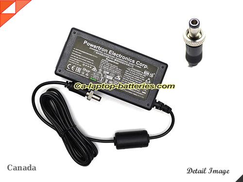  image of POWERTRON 5606-0138-01 ac adapter, 24V 2A 5606-0138-01 Notebook Power ac adapter Powertron24V2A48W-5.5x2.5mm-Metal