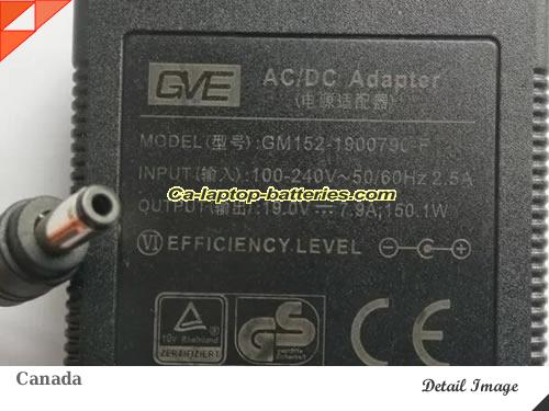  image of GVE GM152-1900790-F ac adapter, 19V 7.9A GM152-1900790-F Notebook Power ac adapter GVE19V7.9A150W-5.5x2.5mm
