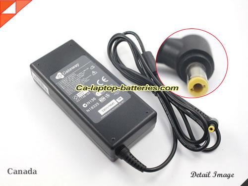  image of GATEWAY 6500723 ac adapter, 19V 4.74A 6500723 Notebook Power ac adapter GATEWAY19V4.74A90W-5.5x2.5mm