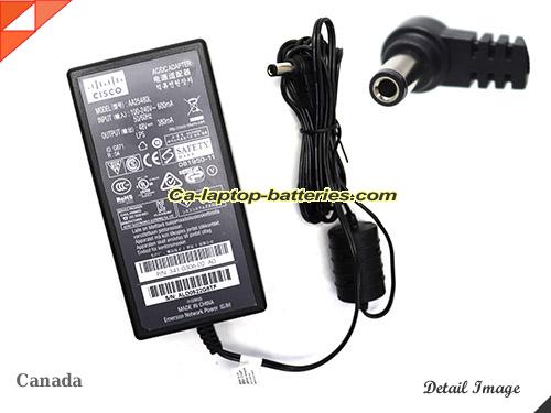 Genuine CISCO AA25480L Adapter 341-0306-02 48V 0.38A 18W AC Adapter Charger CISCO48V0.38A18W-5.5x2.5mm-B