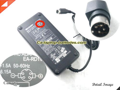 Genuine SHARP EA-PD1V Adapter 19.5V 6.15A 120W AC Adapter Charger SHARP19.5V6.15A120W-4PIN