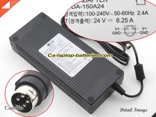 LG 24V 6.25A  Notebook ac adapter, LG24V6.25A150W-4PIN