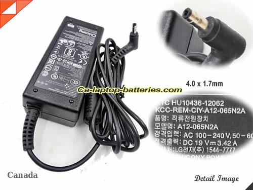 Genuine CHICONY A065R093L Adapter A12-065N2A 19V 3.42A 65W AC Adapter Charger CHICONY19V3.42A65W-BulleTip