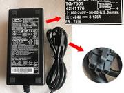 Canada Genuine TIGER 40N6913 Adapter TG-7601-ES 24V 3.125A 75W AC Adapter Charger