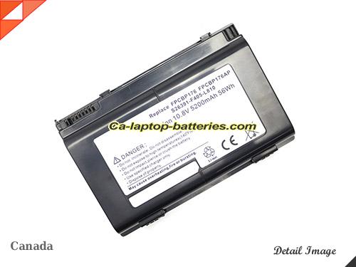FUJITSU LifeBook0644680 Replacement Battery 5200mAh, 56Wh  10.8V Black Li-ion