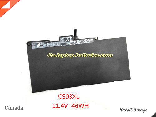HP EliteBook 745 G3 (P2T35AW) Replacement Battery 46.5Wh 11.4V Black Li-Polymer