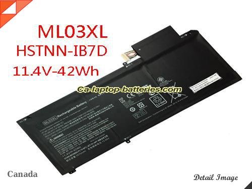 HP HSTNN-IB7D Battery 3570mAh, 42Wh  11.4V Black Li-ion