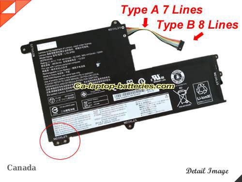 Genuine LENOVO flex 4-1470 Battery For laptop 4410mAh, 52.5Wh , 11.4V, Black , Li-Polymer