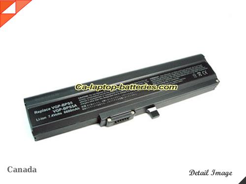 SONY VAIO VGN-TX1HP/W Replacement Battery 6600mAh 7.4V Black Li-ion