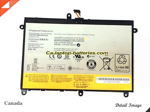 LENOVO Ideapad Yoga 20332 Replacement Battery 4600mAh, 34Wh  7.4V Black Li-Polymer