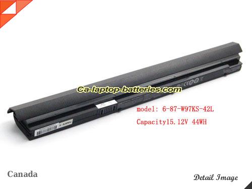 Genuine CLEVO 955SU2 Battery For laptop 44Wh, 15.12V, Black , Li-lion
