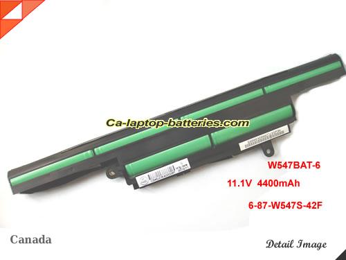 Genuine CLEVO W547CZ Battery For laptop 4400mAh, 11.1V, Black , Li-ion