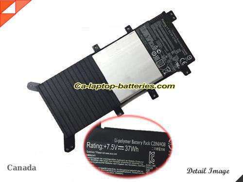 Genuine ASUS F555LN Battery For laptop 4840mAh, 37Wh , 7.5V, Black , Li-ion