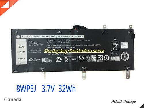 DELL 08WP5J Battery 32Wh 3.7V Black Li-ion