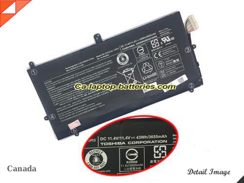 Genuine TOSHIBA Satellite P20W-C Battery For laptop 3655mAh, 11.4V, Black , Li-ion