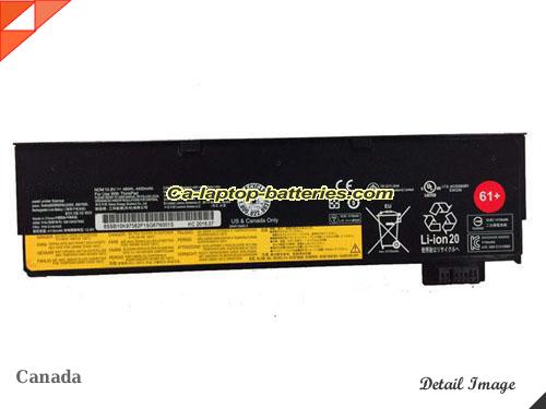 Genuine LENOVO ThinkPad T470(20HD002TCD) Battery For laptop 4400mAh, 48Wh , 10.8V, Black , Li-ion
