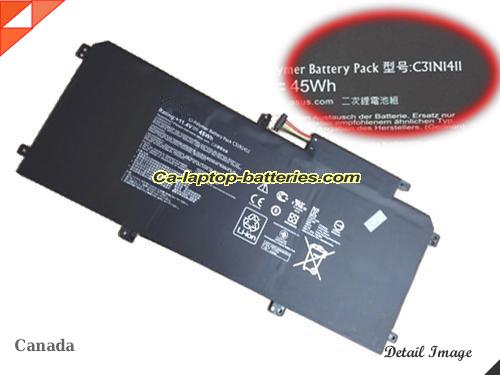 Genuine ASUS ZENBOOK U305FA5Y71 Battery For laptop 3900mAh, 45Wh , 11.4V, Black , Li-ion