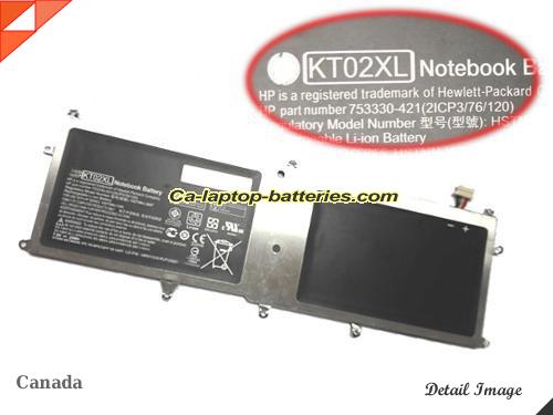 HP KT02XLL series Battery 25Wh 7.5V Black Li-ion