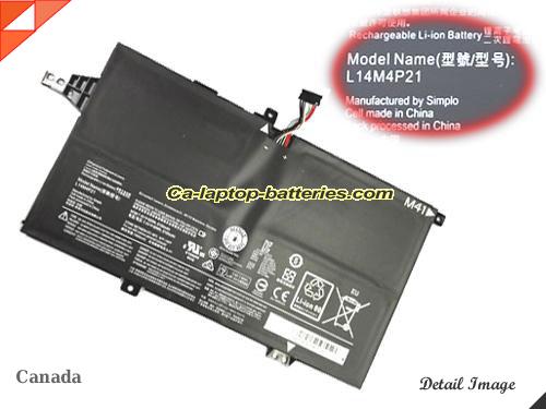 Genuine LENOVO M41-80-IFI Battery For laptop 8100mAh, 60Wh , 7.4V, Black , Li-ion