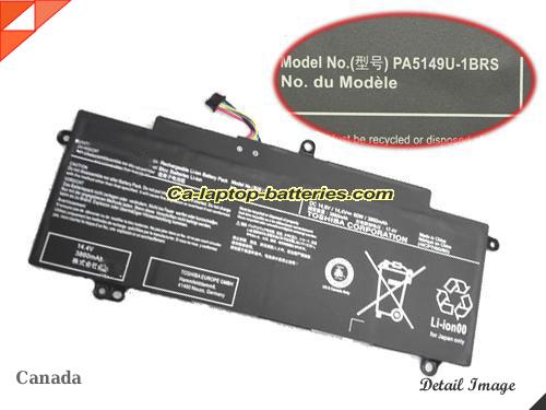 TOSHIBA TECRA Z40-AK05M Replacement Battery 3860mAh, 60Wh  14.4V Black Li-ion