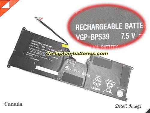 Genuine SONY SVT-1121G4E/B Battery For laptop 3800mAh, 29Wh , 7.5V, Black , Li-ion