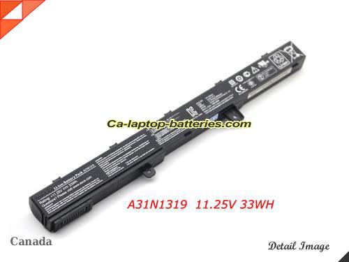 Genuine ASUS X551MAV Battery For laptop 33Wh, 11.25V, Black , Li-ion