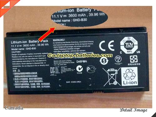 Genuine GIGABYTE M1405 Battery For laptop 3600mAh, 39.96Wh , 11.1V, Black , Li-ion