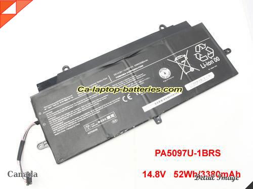 Genuine TOSHIBA PSU7FCU-OOHOON Battery For laptop 3380mAh, 52Wh , 14.8V, Black , Li-polymer