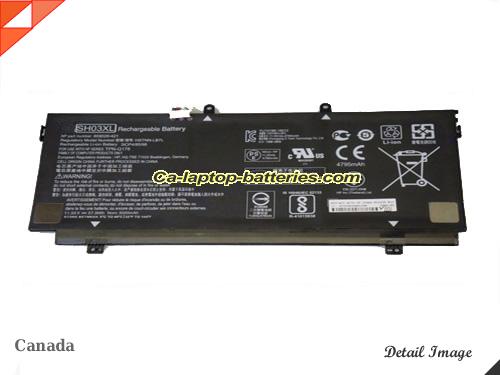 Genuine HP Spectre X360 Convertible 13 Battery For laptop 5020mAh, 57.9Wh , 11.55V, Black , Li-Polymer
