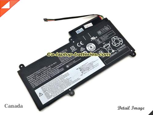 Genuine LENOVO E450 Battery For laptop 47Wh, 4.12Ah, 11.4V, Black , Li-ion