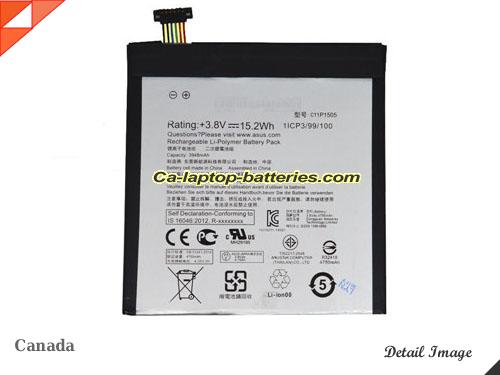 ASUS ZenPad 8.0 Z380CX Replacement Battery 15.2Wh 3.8V Sliver Li-ion