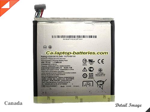 Genuine ASUS Z380C Battery For laptop 4000mAh, 15.2Wh , 3.8V, Black , Li-ion