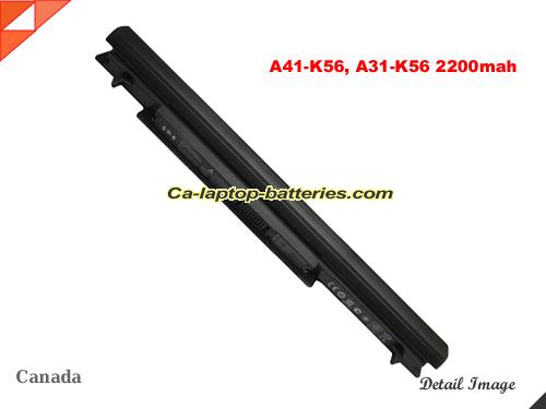 ASUS K56 Series Replacement Battery 2200mAh 14.4V Black Li-ion