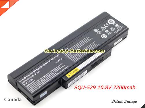 Genuine MSI EX627 Battery For laptop 7200mAh, 10.8V, Black , Li-ion