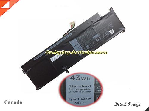Genuine DELL Latitude 13 7370 Battery For laptop 43Wh, 7.6V, Black , Li-ion